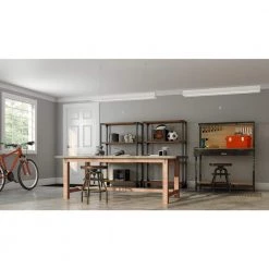 4 ft. 64-Watt Equivalent Integrated LED White Shop Light Linkable 3200 Lumens 4000K Bright White 5 ft. Cord Included by Commercial Electric -OCTO LIGHTS Shop white commercial electric shop lights 54103161 44 1000