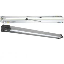 40 in. 64-Watt Equivalent Black Brushed Nickel PIR Motion Sensor LED Shop Light Linkable with Motion Timer 3000 Lumens by Commercial Electric