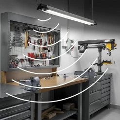 40 in. 64-Watt Equivalent Black Brushed Nickel PIR Motion Sensor LED Shop Light Linkable with Motion Timer 3000 Lumens by Commercial Electric 20 40 in. 64-Watt Equivalent Black Brushed Nickel PIR Motion Sensor LED Shop Light Linkable with Motion Timer 3000 Lumens by Commercial Electric -OCTO LIGHTS Shop white commercial electric shop lights 55701191 77 1000