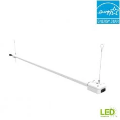 4 ft. 88-Watt Equivalent Integrated LED Utility White Shop Light with Pull Chain, Bright White by Commercial Electric -OCTO LIGHTS Shop white commercial electric shop lights 74104 hd 77 1000
