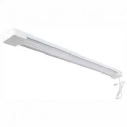 3 ft. 1-Light 30-Watt Integrated LED White Utility Shop Light with Power Cord by Commercial Electric