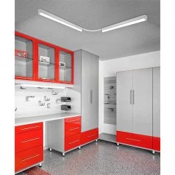 4 ft. 20-Watt Plug-in Direct Wire Integrated LED White Linkable Strip Light Fixture 1800 Lumens 4000K (4-Pack) by Commercial Electric -OCTO LIGHTS Shop white commercial electric strip light fixtures 54261191 4pk 40 1000