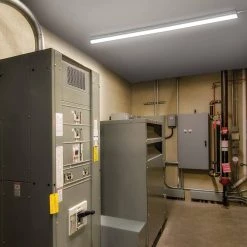 4 ft. 20-Watt Plug-in Direct Wire Integrated LED White Linkable Strip Light Fixture 1800 Lumens 4000K (4-Pack) by Commercial Electric -OCTO LIGHTS Shop white commercial electric strip light fixtures 54261191 4pk 4f 1000