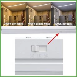 4 ft. 32-Watt Equivalent Color Selectable Linkable Plug-in Hardwire Integrated LED White Strip Light Fixture 1800 Lumens by Commercial Electric -OCTO LIGHTS Shop white commercial electric strip light fixtures 54261291 40 1000