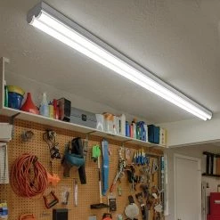 8 ft. 450-Watt Equivalent Integrated LED White Strip Light Fixture 4000K High Output 9000 Lumens (8-Pack) by Commercial Electric -OCTO LIGHTS Shop white commercial electric strip light fixtures 54599191 a 8pk 4f 1000