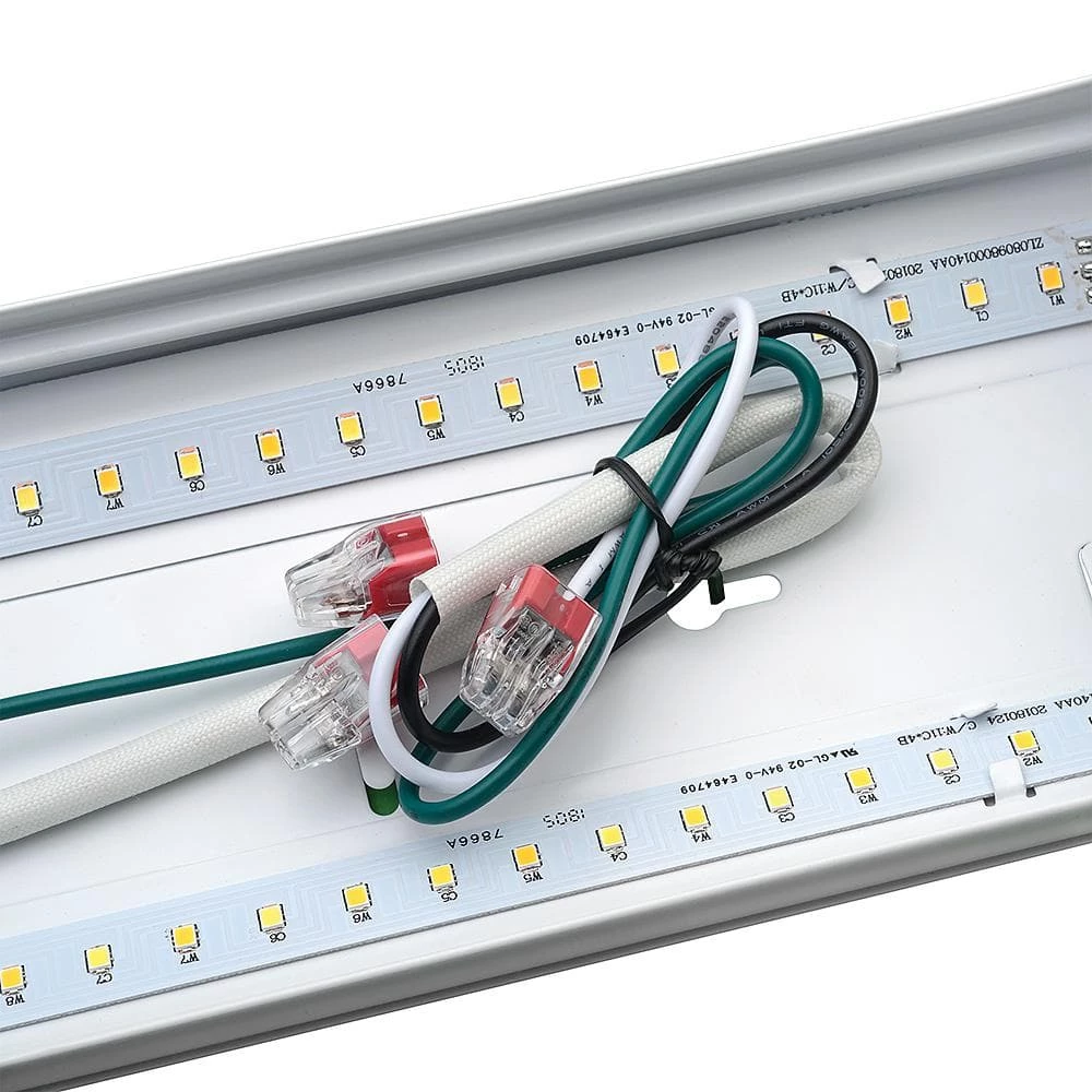 Low Profile 40 in. Integrated LED White Strip Light Fixture 2600 Lumens Color Selectable Dimmable (4-Pack) by Commercial Electric 7 Low Profile 40 in. Integrated LED White Strip Light Fixture 2600 Lumens Color Selectable Dimmable (4-Pack) by Commercial Electric - Image 5