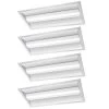 4 ft. x 2 ft. 100-Watt Equivalent Integrated LED White Retrofit Troffer Kit 4000K Bright White 5000 Lumens (4-Pack) by Commercial Electric -OCTO LIGHTS Shop white commercial electric troffers 54328131 4pk 64 1000