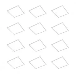 2 ft. x 2 ft. 250-Watt Equivalent Integrated LED White Backlit Troffer, 3825 Lumens, 4000K Bright White (12-Pack) by Commercial Electric