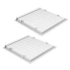 2 ft. x 2 ft. 300-Watt Equivalent White Integrated LED Backlit Troffer, 4590 Lumens, 4000K Bright White (2-Pack) by Commercial Electric -OCTO LIGHTS Shop white commercial electric troffers blp 22 u p 36 40k 80 d 2 40 1000