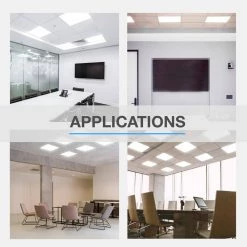 2 ft. x 2 ft. 300-Watt Equivalent White Integrated LED Backlit Troffer, 4590 Lumens, 4000K Bright White (2-Pack) by Commercial Electric -OCTO LIGHTS Shop white commercial electric troffers blp 22 u p 36 40k 80 d 2 fa 1000