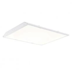 2 ft. x 2 ft. 96-Watt Equivalent Integrated LED White Lens Commercial Grid Ceiling White Troffer by Commercial Electric