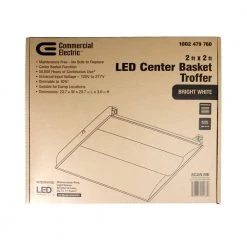 2 ft. x 2 ft. 128-Watt Equivalent Integrated LED White Troffer, 4000K by Commercial Electric -OCTO LIGHTS Shop white commercial electric troffers cetr22di35wd 1f 1000