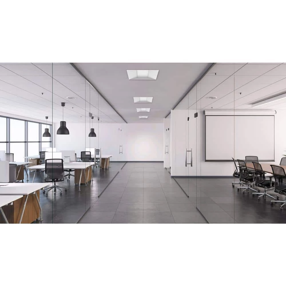 2 ft. x 2 ft. 48- Watt Equivalent White Integrated LED Troffer by Commercial Electric 6 2 ft. x 2 ft. 48- Watt Equivalent White Integrated LED Troffer by Commercial Electric - Image 4