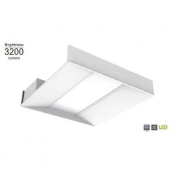 2 ft. x 2 ft. 48- Watt Equivalent White Integrated LED Troffer by Commercial Electric