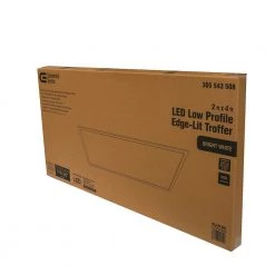 5000 Lumens 2 ft. x 4 ft. White Integrated LED Flat Panel Troffer by Commercial Electric -OCTO LIGHTS Shop white commercial electric troffers pn324a50a1 40 66 1000