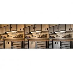 24 in. 11-Watt Plug-In Color Changing LED Under Cabinet Light 3-Position Switch Linkable 700 Lumens Cords Included by Commercial Electric -OCTO LIGHTS Shop white commercial electric under cabinet lights 54194202 c3 1000