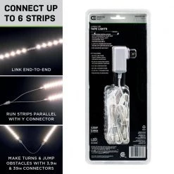 12 in. LED Linkable White Flexible Tape Under Cabinet Light Kit (4-Strip Pack) by Commercial Electric -OCTO LIGHTS Shop white commercial electric under cabinet lights c421100 fa 1000