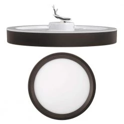 9 inch Color Selectable LED Flush Mount w/ Night Light Feature Optional White and Oil Rubbed Bronze Trim Rings by Commercial Electric 24 9 inch Color Selectable LED Flush Mount w/ Night Light Feature Optional White and Oil Rubbed Bronze Trim Rings by Commercial Electric -OCTO LIGHTS Shop white oil rubbed bronze commercial electric flush mount lights 56582112 fa 1000