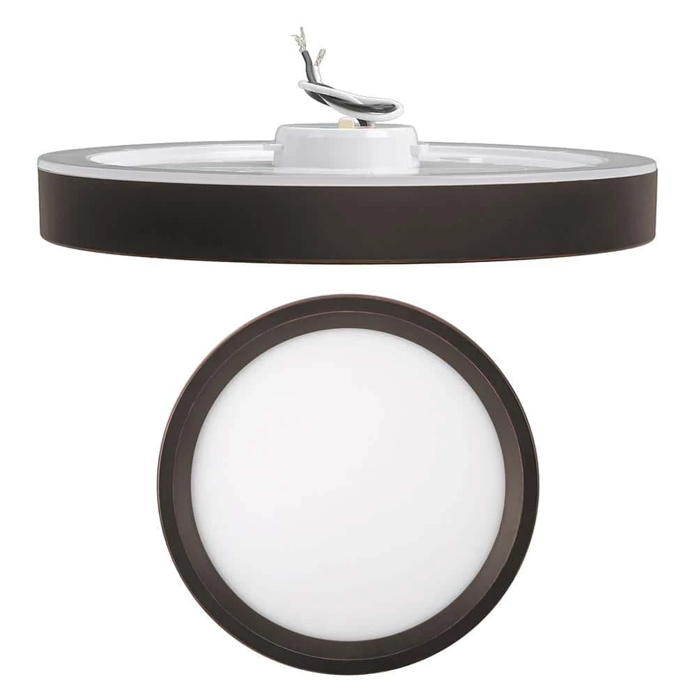 9 inch Color Selectable LED Flush Mount w/ Night Light Feature Optional White and Oil Rubbed Bronze Trim Rings by Commercial Electric 13 9 inch Color Selectable LED Flush Mount w/ Night Light Feature Optional White and Oil Rubbed Bronze Trim Rings by Commercial Electric - Image 11