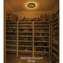 13 in. Color Selectable LED Flush Mount with Night Light Feature Optional White and Oil Rubbed Bronze Trim Rings by Commercial Electric 22 13 in. Color Selectable LED Flush Mount with Night Light Feature Optional White and Oil Rubbed Bronze Trim Rings by Commercial Electric -OCTO LIGHTS Shop white oil rubbed bronze commercial electric flush mount lights 56584112 1f 1000