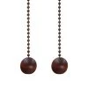 12 in. Walnut and Antique Brass Wood Ball Pull Chains for Ceiling Fans and Lights (2-Pack) by Commercial Electric 2 12 in. Walnut and Antique Brass Wood Ball Pull Chains for Ceiling Fans and Lights (2-Pack) by Commercial Electric -OCTO LIGHTS Shop wood commercial electric ceiling fan pull chains 804944 64 1000